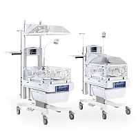 Infant incubator on casters YP-3000height-adjustablewith monitorwith phototherapy lamp