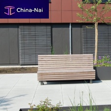 Traditional garden bench STEPhardwoodgalvanised steelpolyester