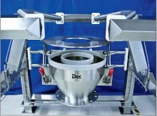 Bulk material bag unloader automatic