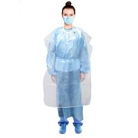 Unisex medical apron iApronpolyethylenewaterproofblue