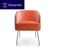 Contemporary chair BECKYindoorfabriclacquered metal base