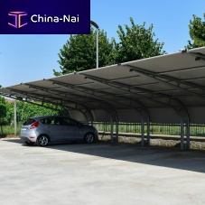 Zinc-plated steel carport CARPORTPVCfor parking lotswith solar panel