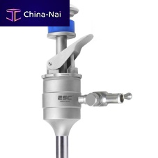Laparoscopic trocar bladedwith insufflation tapwith sleeve