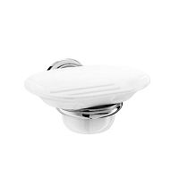 Wall-mounted soap dish CARMENmetalporcelain