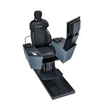 Flight simulator seat COMMAND XXLfor pilotwith integrated screenwith armrests