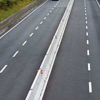Concrete guard rail roadJersey