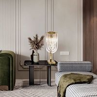 Table lamp ANATOLEstainless steelglasscontemporary
