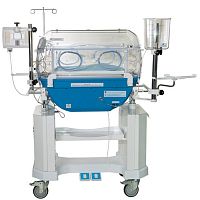 Neonatal incubator on casters IDN-03with monitorwith 6 operating windows