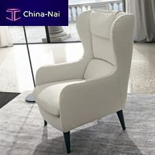 Traditional armchair BORBONAfabricleatherwing