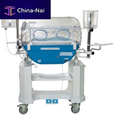 Neonatal incubator on casters IDN-03with monitorwith 6 operating windows