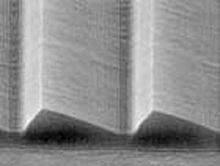 Inclined diffraction grating