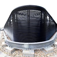 Extruded aluminum ventilated facade CONTOUR 30Z SOLID