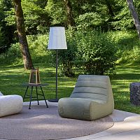 Contemporary fireside chair Saparella Batyline®with removable covermodular