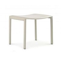 Contemporary stool PASQUALINAleatherfull grain leathersteel base