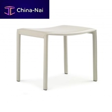 Contemporary stool PASQUALINAleatherfull grain leathersteel base