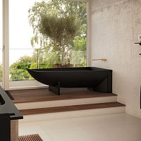 Bathtub with legs LUNAfor homescontemporarycomposite