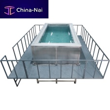 Stainless steel ultrasonic cleaner USW serieswith filtration systemfor continuous operationwith automated loading
