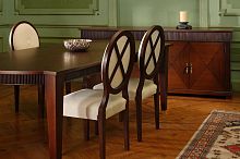 Contemporary chair 717Zwoodwoodenmedallion
