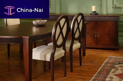 Contemporary chair 717Zwoodwoodenmedallion
