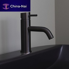 Washbasin mixer tap QT1150 seriescountertopbrushed stainless steelpolished stainless steel