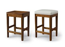 Traditional stool COMRADEcontemporarywalnutwhite