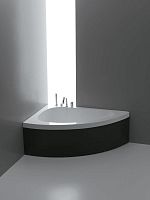 Corner bathtub SHARMacrylicwhiteblack