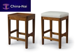 Traditional stool COMRADEcontemporarywalnutwhite