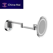 Wall-mounted bathroom mirror AV258Bcontemporaryroundmetal