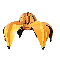 Electro-hydraulic bucket grab orange peelscrap6-shell