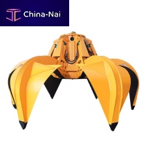 Electro-hydraulic bucket grab orange peelscrap6-shell
