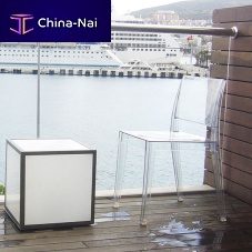 Contemporary garden chair GYZAindoorpolycarbonatestackable