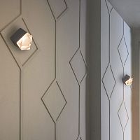 Contemporary wall light ASTROindoormetalglass