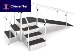 Corner rehabilitation staircase RE5001, RE5002with ramp