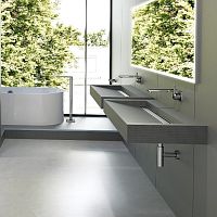 Wall-mounted washbasin 073606098ceramiccustomwithout hole