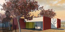 Eco-friendly house DINmodularcontemporarytwo-story