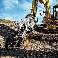 Chain trencher CHD 120Brubber-tired