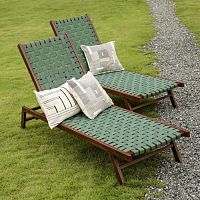 Contemporary sun lounger Archipelpolyesteraluminumreclining