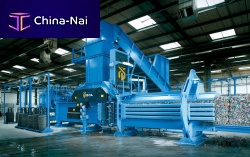 Horizontal baling press D225 serieschannelfor wastefor textiles