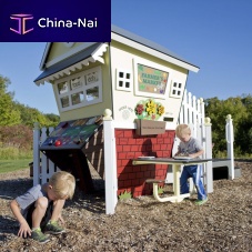 Outdoor playhouse Market Caf EN - Design 6119for playground