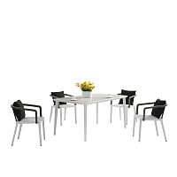 Contemporary garden chair H-25070outdoorropealuminum base