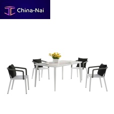 Contemporary garden chair H-25070outdoorropealuminum base