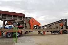 Mobile crushing and screening plant jawprimarysecondary