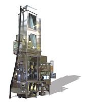 Pin mill horizontalfor powders