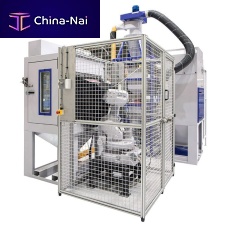 Robotic finishing cell RBsurface treatmentfor machine toolsfor the aeronautical industry