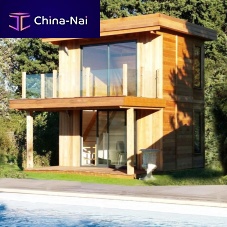 Red cedar pool house