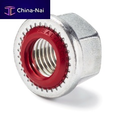 Hexagonal nut SEAL LOCK®galvanised steelself-sealing