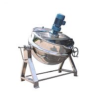 Boiling pan for the food industry stainless steel