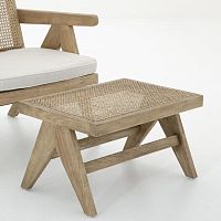 Contemporary footrest BRUNOoakrattan