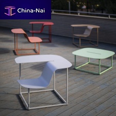 Contemporary chair MANTAoutdoorplywoodaluminum