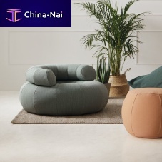 Contemporary pouf DON OUT SOFAfabricroundupholstered